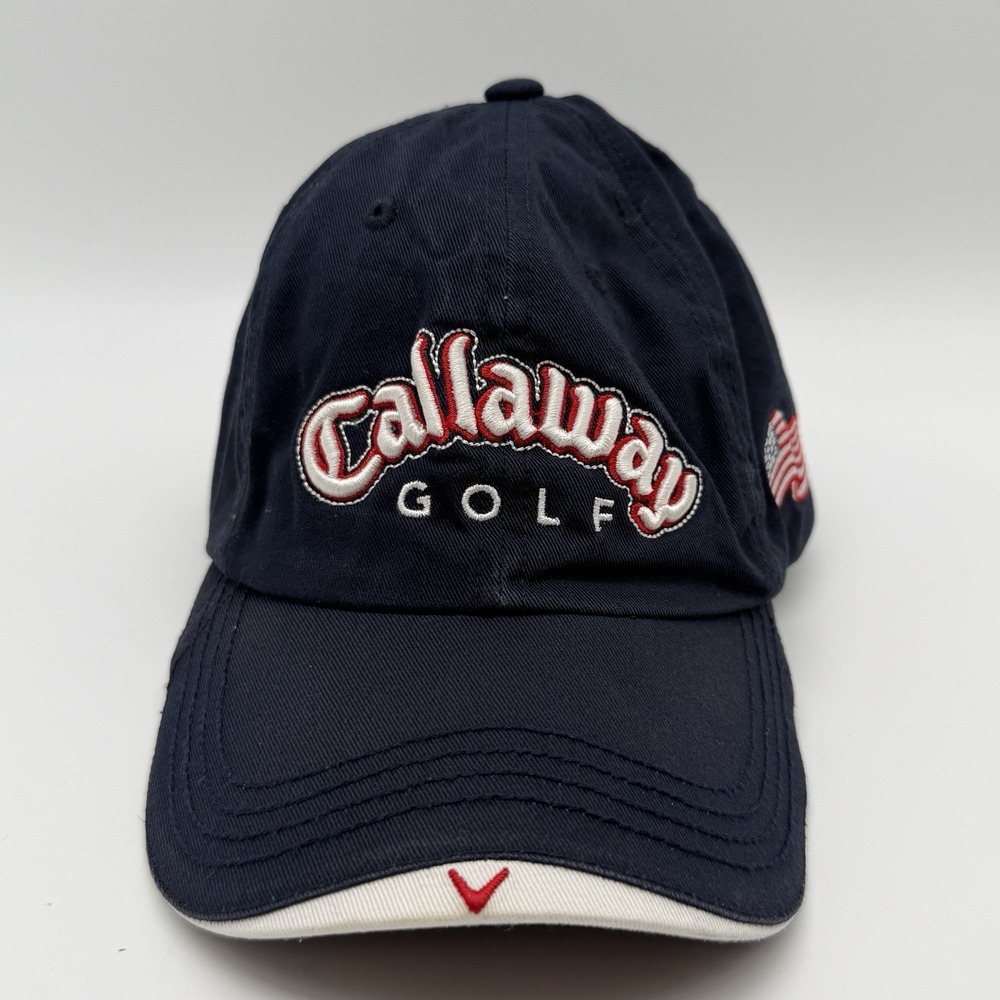 Golf Galaxy Callaway Golf Hat Buckle Strapback Cap‎ Navy Blue